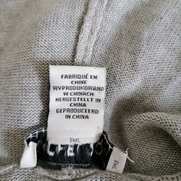 Rachael Zoe Womens Gray Sunday Funday Drop Shoulder Pullover Hoodie Size M - Picture 6 of 9